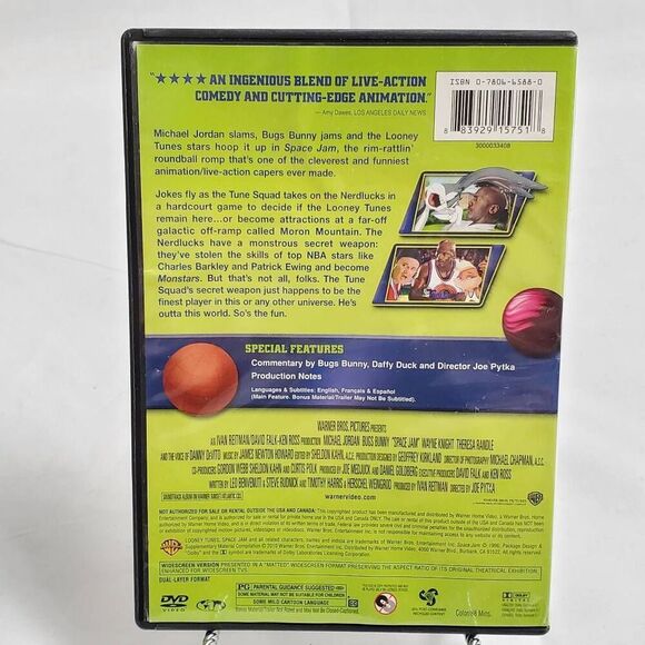 Space Jam DVD Michael Jordan Bugs Bunny Looney Tunes - Picture 3 of 3